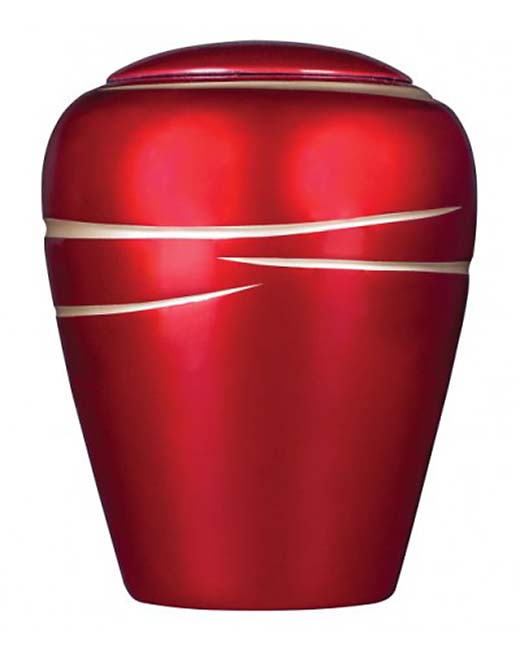 Ovale Resin Urn Shiny Red (3.8 liter)